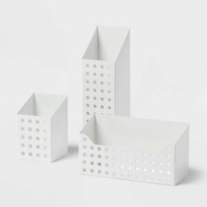 Brightroom Magnetic Storage Cups 3ct White